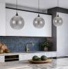 KUPLA 1 LIGHT PENDANT SMOKE GLASS